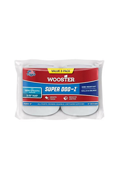 Wooster عبوة إعادة تعبئة أسطوانة طلاء Super Doo-Z المنسوجة من قطعتين مقاس 3 ×...