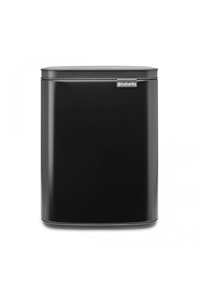 Brabantia Bo Small Waste Bin 1006629, 7 l, Smooth and silent opening, Anti-slip base, Black