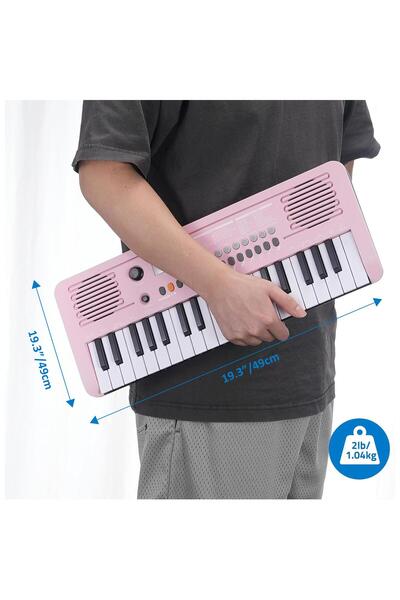 JWIN Sapphire MK-1537 37 Tuş Hassasiyetli Org (Adaptör Hediye) - Pembe