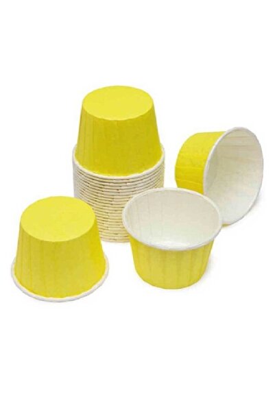 kidspartim Muffin Cake Capsule Yellow 50 Pieces