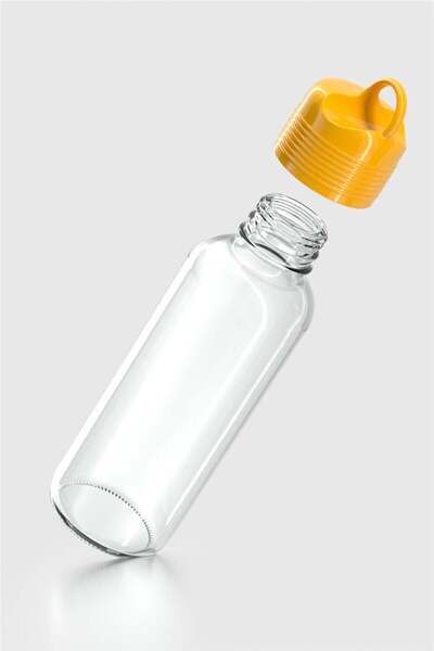 Renga Moon 450 ml Glass Flask 922009 Yellow