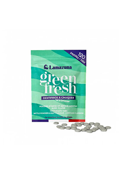 Lamazuna Green Fresh solid toothpaste – with mint, nettle and fluoride