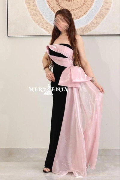 narvenia فستان كريب فيونكا اورجنزا