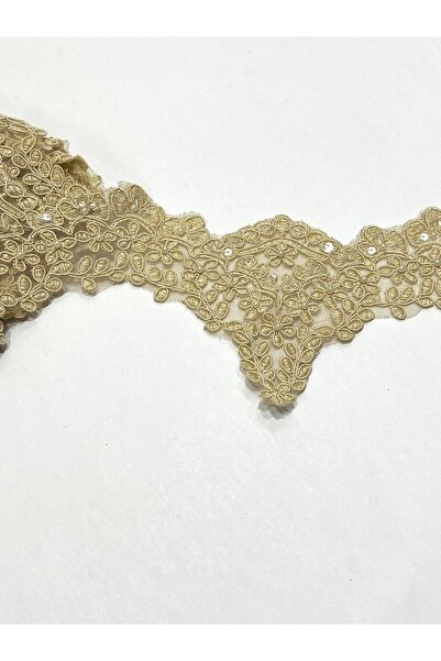 karantuhafiye Milky Coffee Guipure / Pearlescent Guipure / 3.5 Mt