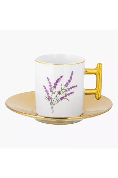 Generic Al Saif 12-Piece Porcelain Cup and Saucer Set - 90 ml, Serves 6