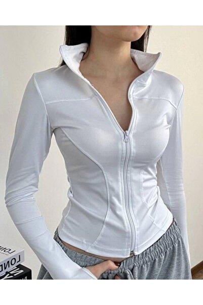 1blood Bluză Rover Basic Slim Fit cu fermoar