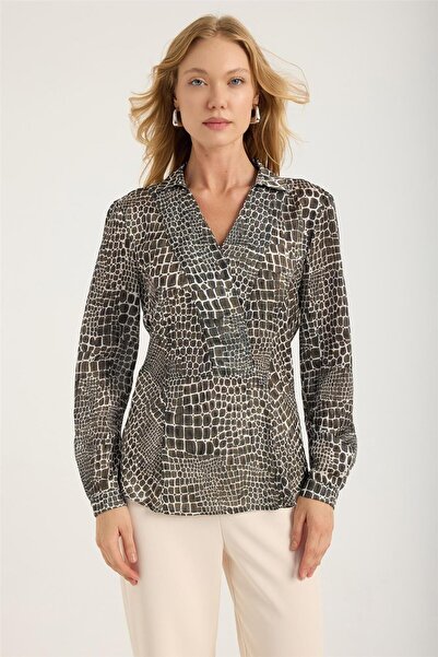 HomeStore Gömlek Yaka Anvelop Kesim Bluz