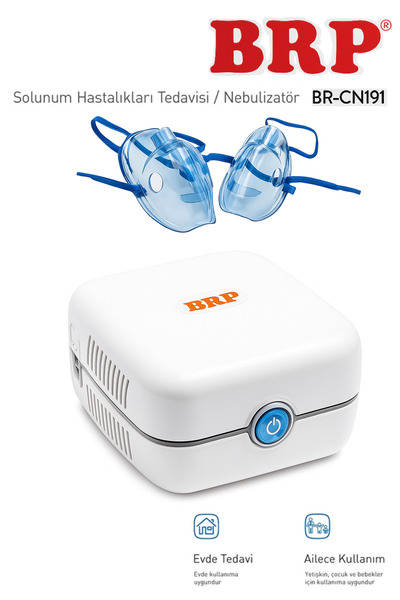 BRP KOMPRESÖRLÜ NEBÜLİZATÖR-TÜM AİLE KULLANABİLİR-COMPRESSOR NEBULIZATOR