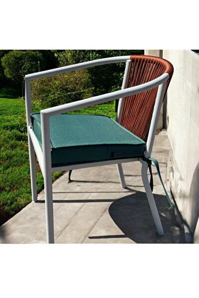 MY WORLD GARDEN SU GEÇİRMEZ KUMAŞ FERMUARLI BAĞLAMALI SANDALYE MİNDERİ