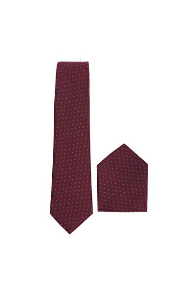 Tudors Patterned Classic Men's Tie with Pocket Handkerchief