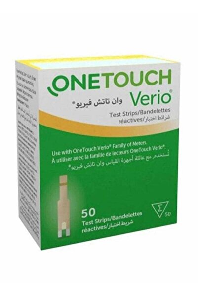 onetouch شرائط اختبار سكر الدم ون تاتش فيريو - عبوة من 50 شرائط