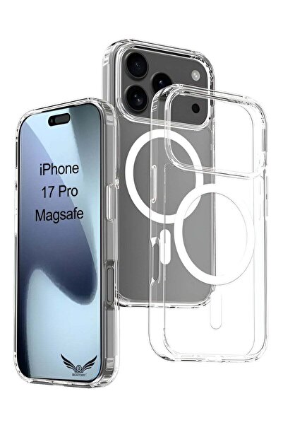 BORTONY جراب iPhone 17 Pro بغطاء مغناطيسي شفاف