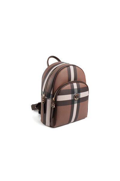 Silver Polo Women / Girls 1062-47402 Backpack Mk85 Dark Brown-Matte Brown