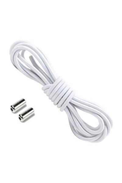 General Store Set 2 Elastic Laces with NO TOUCH System, SA&SO General Store®, Round, White