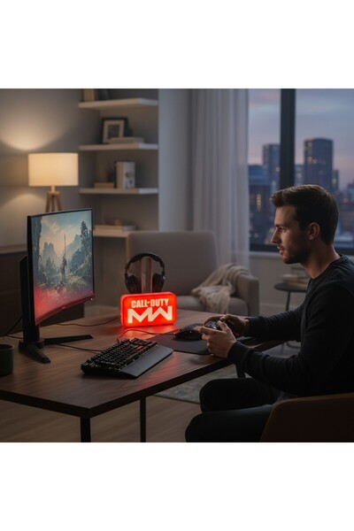 jolly green Call of Duty Modern Warfare MW Logolu Işıklı Kutu