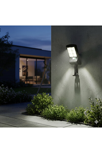 K2 Solar Güneş Enerjili Led Bahçe Aydınlatması 120 Ledli 3 Modlu Hareket Sens...