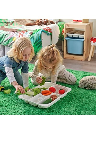 IKEA Trofast Compartment Storage Box, White, 42X30X5Cm