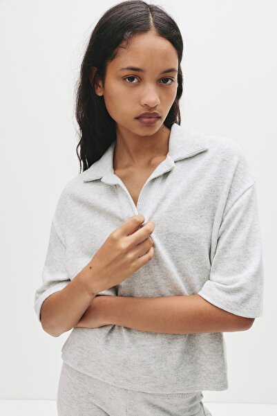 Pull & Bear Oversize soft touch polo