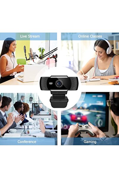 ON Electronics Baytion Webcam with Microphone, HD 1080P Web Camera Computers Desktop Laptop with Auto Light