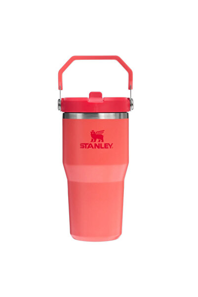 Stanley IceFlow Flip Straw Tumbler Pipetli Termos 0.60 L Hot Coral