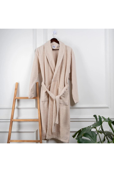 Alhabib bedding Turkish cotton bathrobe, beige, 1 piece