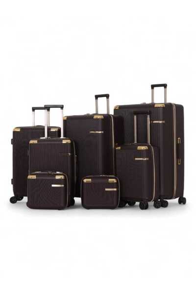 AVIATOR 7-piece bridal bag set includes 5 trolley bags and 2 makeup bags - with double covers - and an expansion zipper