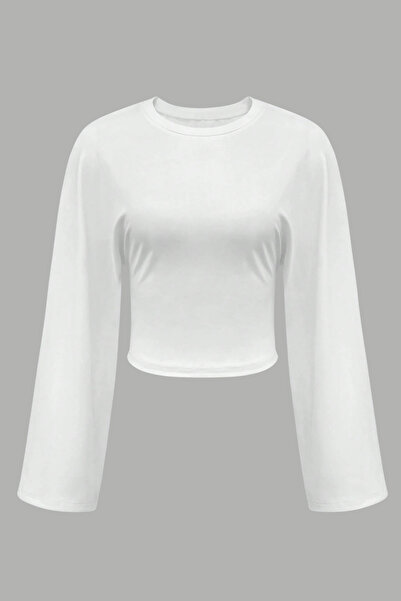 Tarz Cool Kadın Uzun Kollu Belden Oturtmalı Bluz