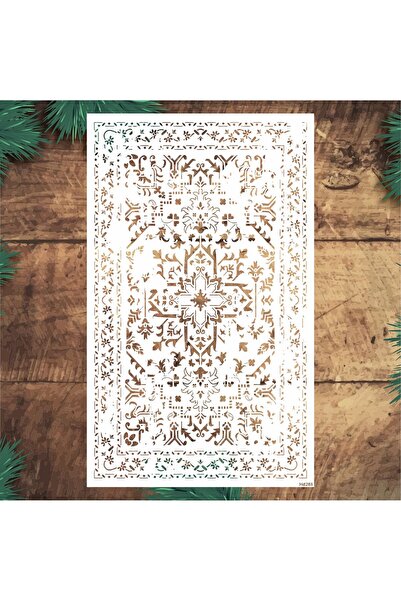 STENCİLTASARIM Stencil Tasarım HD288 Kilim - Dekoratif Duvar, Eşya, Fayans,ku...