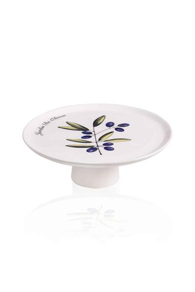 The Mia Olivos Footed Serving Plate 10X30 cm