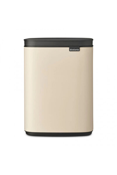Brabantia Bo Small Waste Bin 1008865, 4 l, Smooth and silent opening, Anti-slip base, Beige