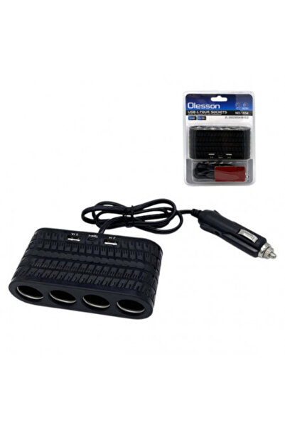 Olesson Triplu Bricheta Auto Fir 4 Prize 1654 2 x USB 1 x Tip C