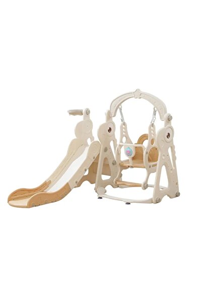 Nichiduta Garden 3in1 White Dinosaur indoor/outdoor children's playground with slide, swing