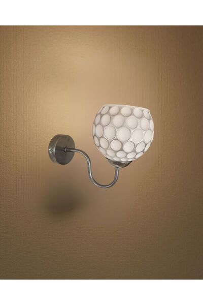 Ömür Avize Gray Sleeved Vienna Glass Wall Sconce