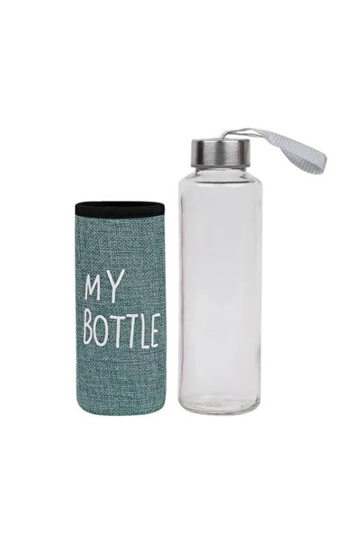 Bisbell Glass Water Bottle 500ML with Cover,Eco-Friendly Drinking Bottle, Leak-Proof, BPA-Free,BB1433