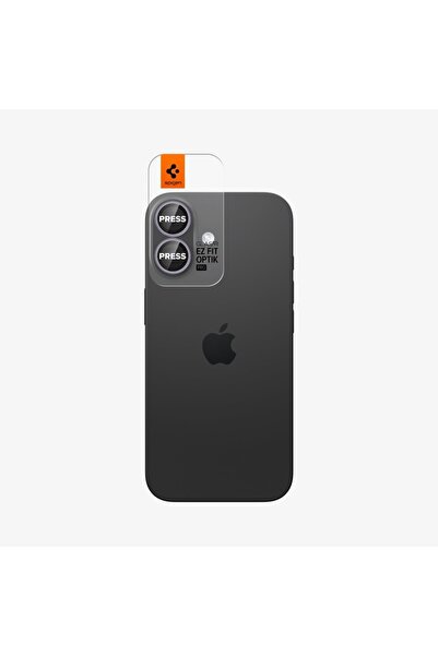 Spigen iPhone 17 / 16 Plus / 16 Camera Lens Glass Protector Easy Installation (2 Pieces) Purple - Agl10127