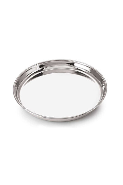 Bisbell Stainless Steel Beeding Thali 22CM, Round Dinner Plate,Serving Plate,Thali 10,BB2016