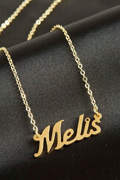 TakÇalıştır Melis isimli kolye (Kişiye Özel) Zirkon Taşlı Kolye Şık Tasarım