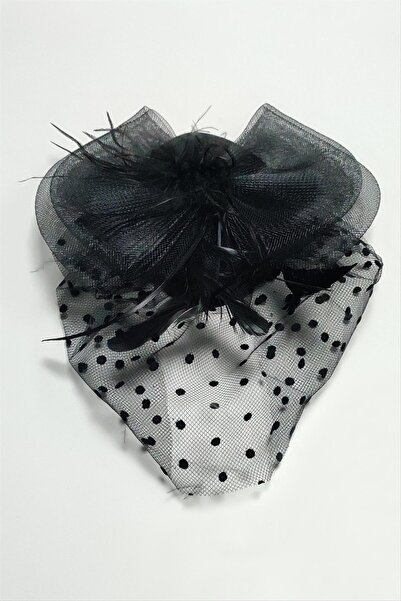 Yıldızınızzz accessory Cataramă pentru pălărie din dantelă cu pene Fiyong