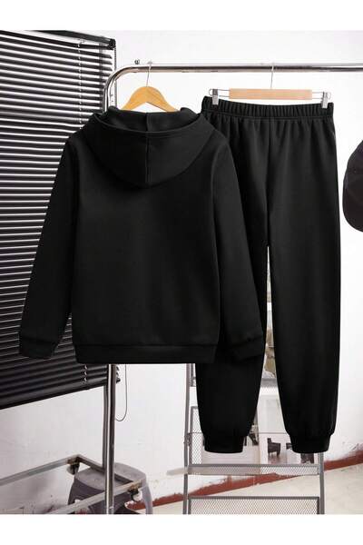 Velostra Casual Los Angeles Printed 3 Thread Comfortable Winter Thick Bottom Top Hooded Sweatsuit Set