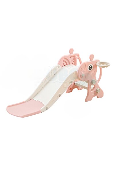 Nichiduta Garden Deer Pink indoor/outdoor children's slide with mini-basket
