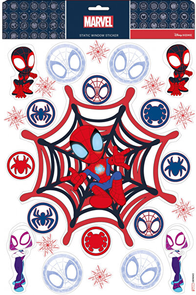 Marvel Spiderman window stickers, Spider Ghost, red