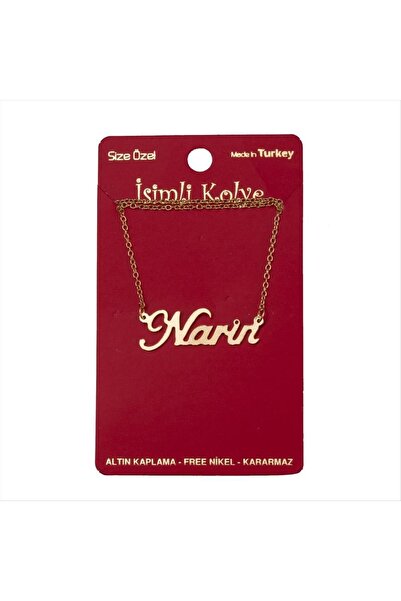 Genel Markalar Narin isimli kolye (Kişiye Özel) Zirkon Taşlı Kolye Şık Tasarım
