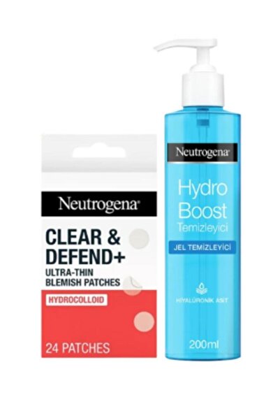 Neutrogena Clear & Defend Ultra Thin Blemish Patch Akne ve Bandı 24'lü+Hydro ...