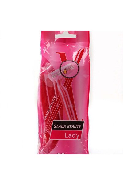 SAADA BEAUTY امواس وردي شفرتين من سعادة بيوتي 10 حبات