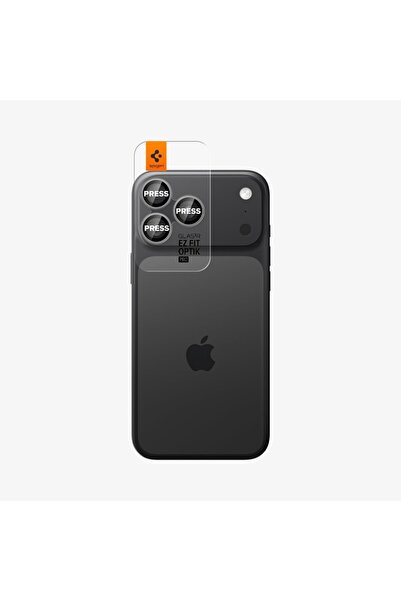 Spigen iPhone 17 Pro Max / 17 Pro/16 Pro Max/16 Pro Lens Glass Protector Easy Installation 2 Pieces Gray - Agl10125