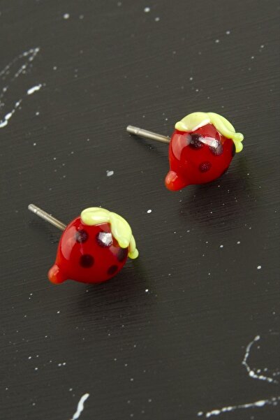 Generic Brand Strawberry Glass Earrings