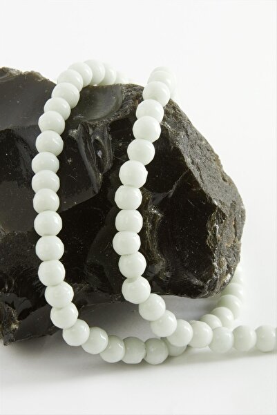 ZERO LAND Sepetim Kedigözü Stone 6 Mm-Off White