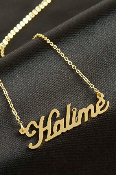 Genel Markalar Halime İsimli Kolye (Kişiye Özel)