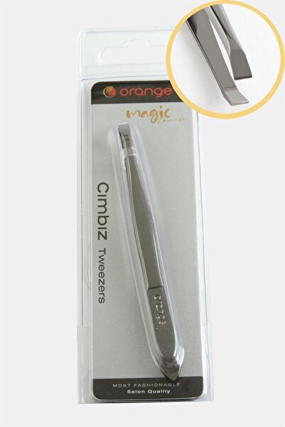 Marsilyan Orange Wide Mouth Tweezers