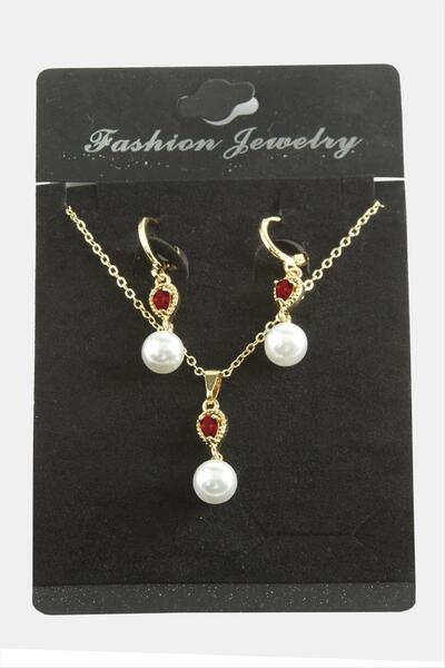 TakÇalıştır طقم قلادة داملا إنسلي زيركون تي مرصّع بالأحجار قلادة زيركون تي مر...